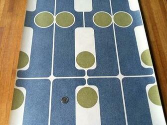 Mid Century Modern Vintage Wallpaper Bowling Made By Colleenabean
