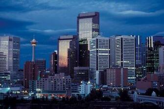 Bareback Rider At Calgary Stampede Rodeo Skyline Night