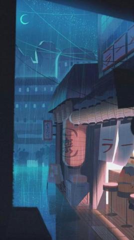 Ichiraku Rainy Night Naruto Wallpaper