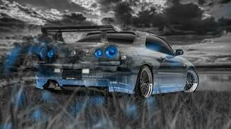 Nissan Skyline Gtr R34 Jdm Crystal Nature Car El Tony