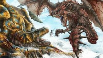 Rathalos Vs Tigrex Monster Hunter Wallpaper