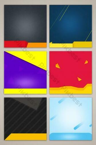 Simple Style Flat Geometric Main Infographic Background