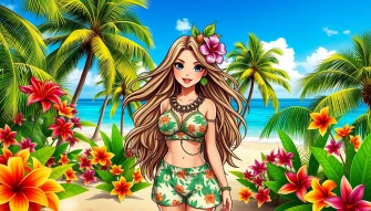 Coconut Girl Wallpaper