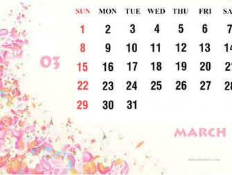 Cute March Calendar Helps You In Professional Work