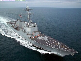 Us Navy Arleigh Burke Class Guided Missile Destroyer Wallpaper