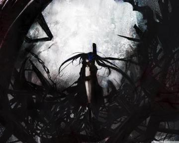 Dual Monitor Wallpaper Black Rock Shooter