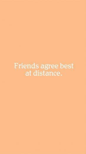 Friends Agree Best At Distance iPhone Wallpaper Top