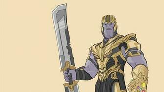 Thanos New Weapon In Avengers Endgame Art