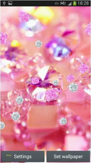 Do Live Wallpaper Drain Battery Luxury Pink Diamonds Girly
