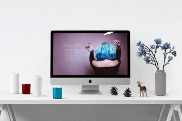 January Calendar Wallpaper Desktop Mobile