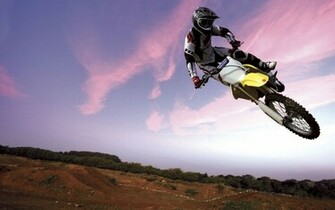 Jumping Dirt Bike Exclusive HD Wallpaper