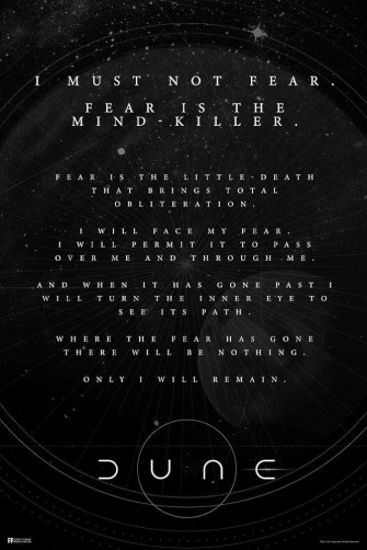 Amazon Dune Fear Is The Mind Killer Quote Lady Jessica Paul