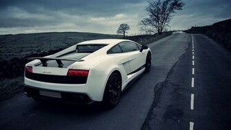 White Lamborghini Gallardo HD Wallpaper For Desktop And Mac