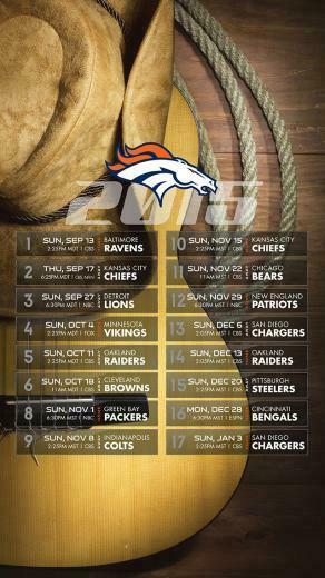 Season Schedule Country Western