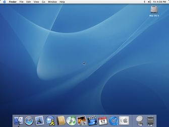 First Run In Mac Os X Panther The Screenshot Has An Extra Border