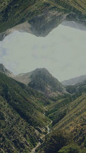 Earth Top Nature Art Dark Green iPhone Wallpaper