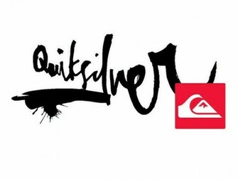 Quiksilver Logo On Black Wallpaper With Resolution