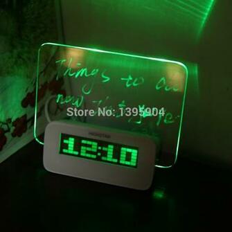 Calendar Timer Usb Hub Led Light Digital Desktop Director Table Clocks
