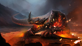 Lava Dragon Magma Rock D9grc4srgurewn7s Wallpaper