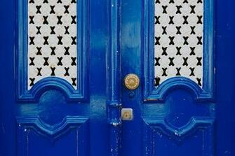 HD Wallpaper Colorful Wooden Door In The Facade Of A Typical