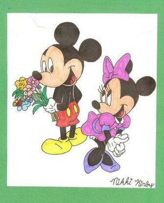 Cute Mickey And Minnie Drawing Mouse By Pinikoli On