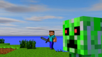 Minecraft Wallpaper Island Creeper By Microsintros