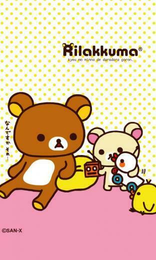 Rilakkuma iPhone Android Wallpaper Background