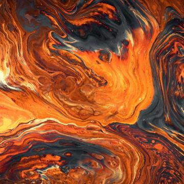 Orange Acrylic Paint Artwork Texture Wallpaper