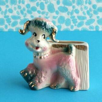 Vintage Opco Poodle Planter So Cute Poodles