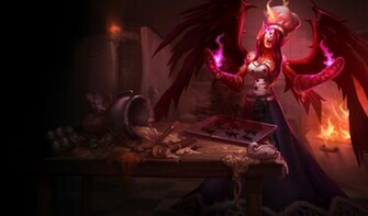 League Of Legends Wallpaper Morgana The Fallen Angel