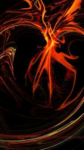 iPhone Wallpaper Dark Phoenix 3d