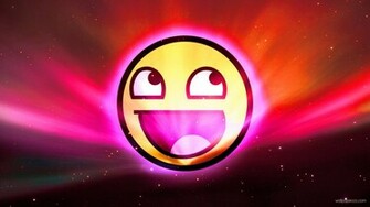 Awesome Smiley In Space HD Wallpaper