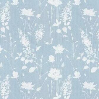 Dragonfly Garden Chalk Blue Wallpaper