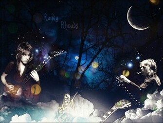 Randy Rhoads Ozzy Osbourne Heavy Metal Guitar Wallpaper