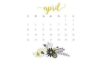 April Desktop Wallpaper