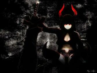 Red Eyes Black Gold Saw Swords Wallpaper Art HD