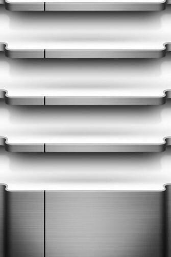 Chrome Shelf iPhone Wallpaper HD