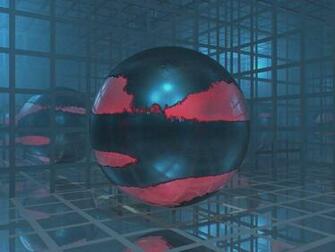 3d Ball On Glass Room Wallpaper High Quality