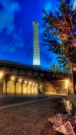 Wallpaper Chicago Illinois Night Street