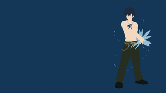 Gray Fullbuster Fairy Tail Minimalist Wallpaper By Greenmapple17 On