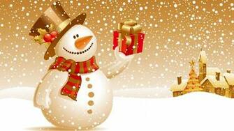 Snowmen Christmas Wallpaper Gift