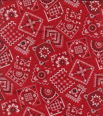 Red Bandana Background And Black Bandanas