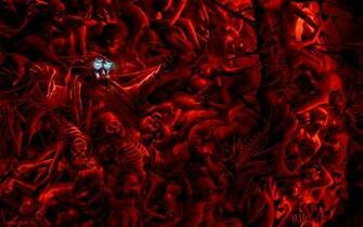 Dark Horror Creepy Spooky Macabre Evil Pain Skeleton Skull Demons