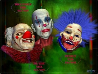 Wallpaper By Art Tlc Creepy Clowns