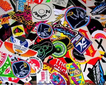 Skateboards Stickers Wallpaper On