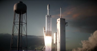 Spacex Falcon Heavy Rocket Model Pics About Space
