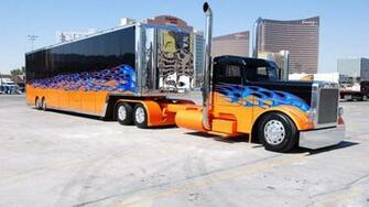 Peterbilt Semi Tractor Trailercustom Tuning Wallpaper