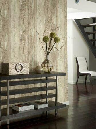 Wall In A Box Nt5881 Wide Wooden Plank Wallpaper Ash Pine Oak Sand