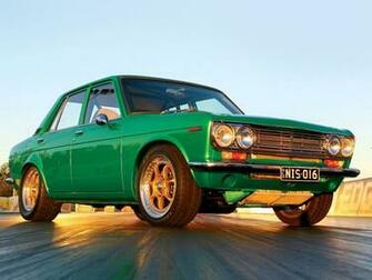 Green Old Car On Road HD Photo Wallpaper