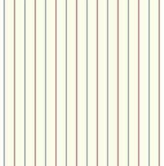 Eggshell And Bright Red Pinstripe Wallpaper Contemporary